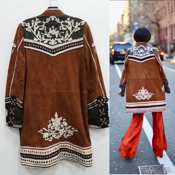 Free People Cavalier Suede Coat Small, Extremely Rare - Picture 4 of 16